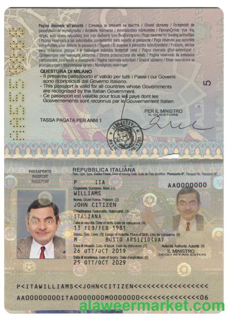 ITALY passport version 2